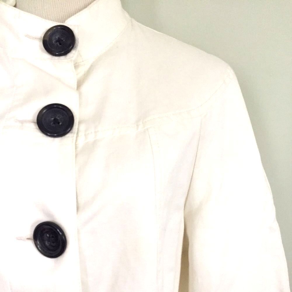 [Banana Republic] Ivory Lined Cape Jacket: Sz XL - Picture 6 of 6